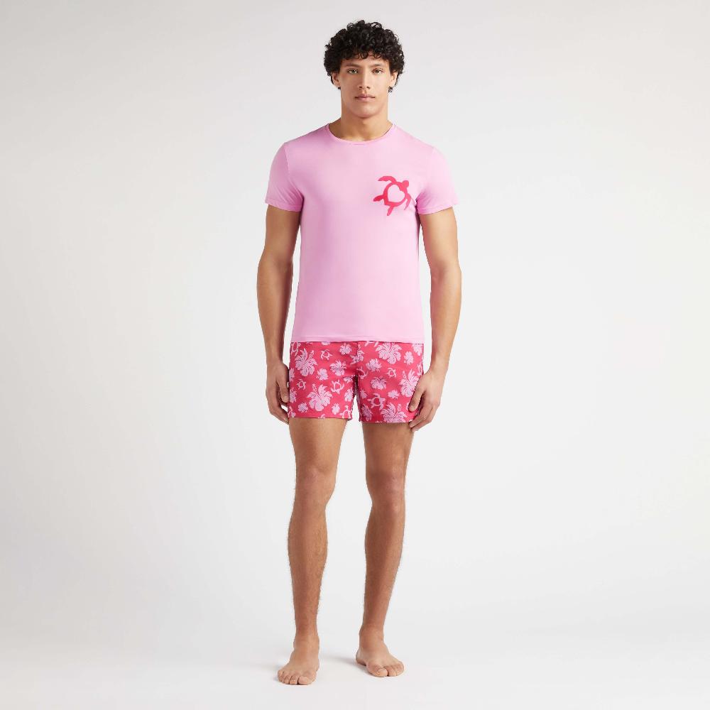 vilebrequin T-shirt en coton organique unisexe Turtle Heart Tahiti floqué