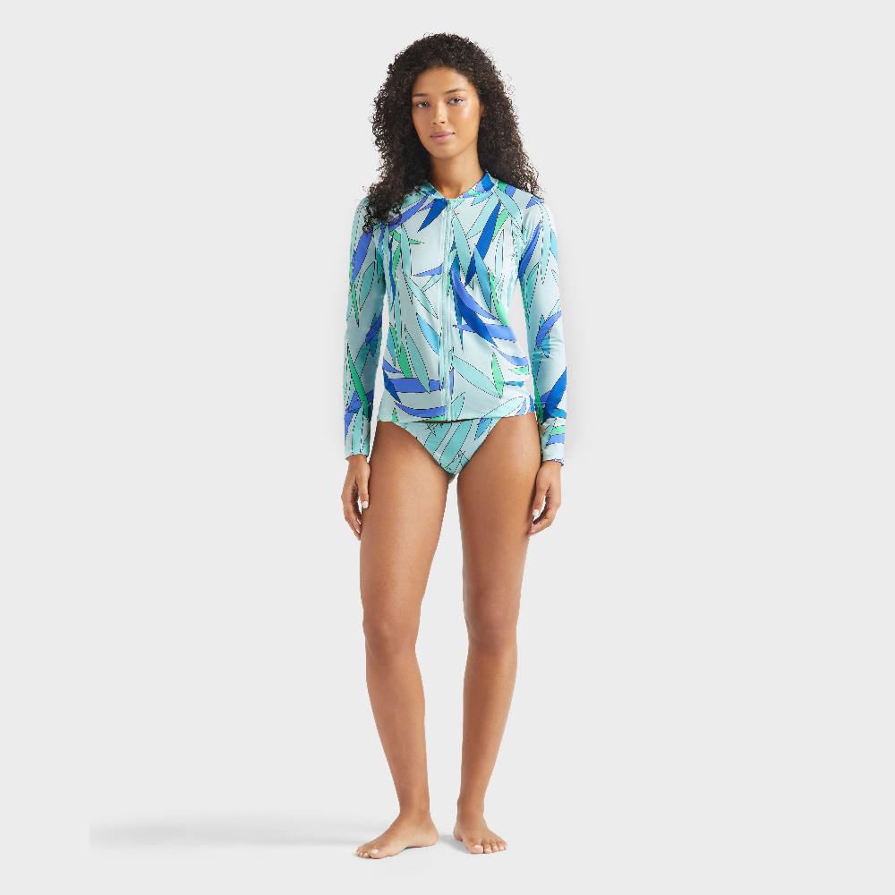 vilebrequin T-shirt manches longues anti-UV zippé femme Madrague vilebrequin T-shirt manches longues anti-UV zippé femme Madrague