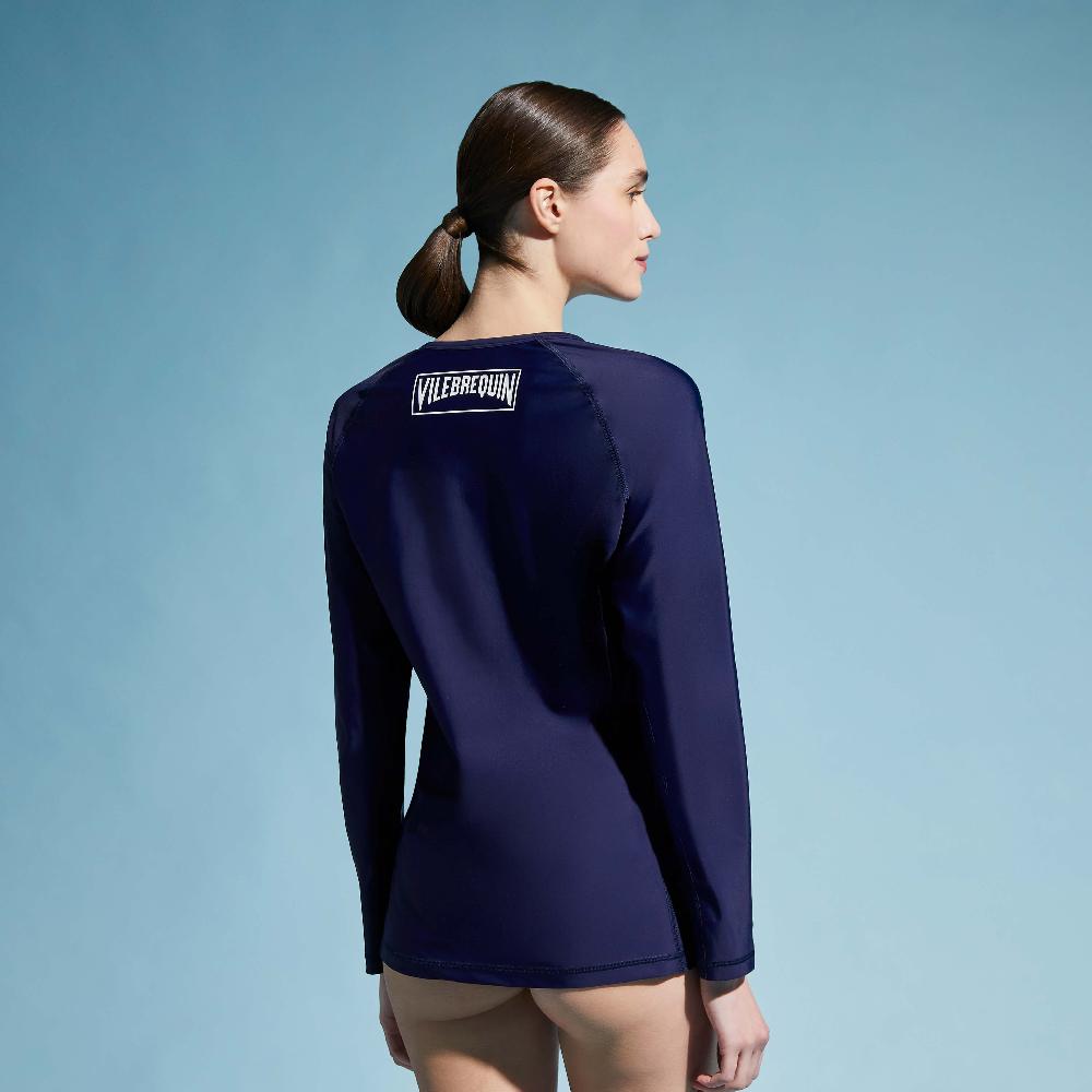 Vilebrequin T-shirt Manches Longues Anti-UV Zippé Uni