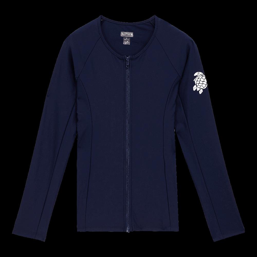 Vilebrequin T-shirt Manches Longues Anti-UV Zippé Uni