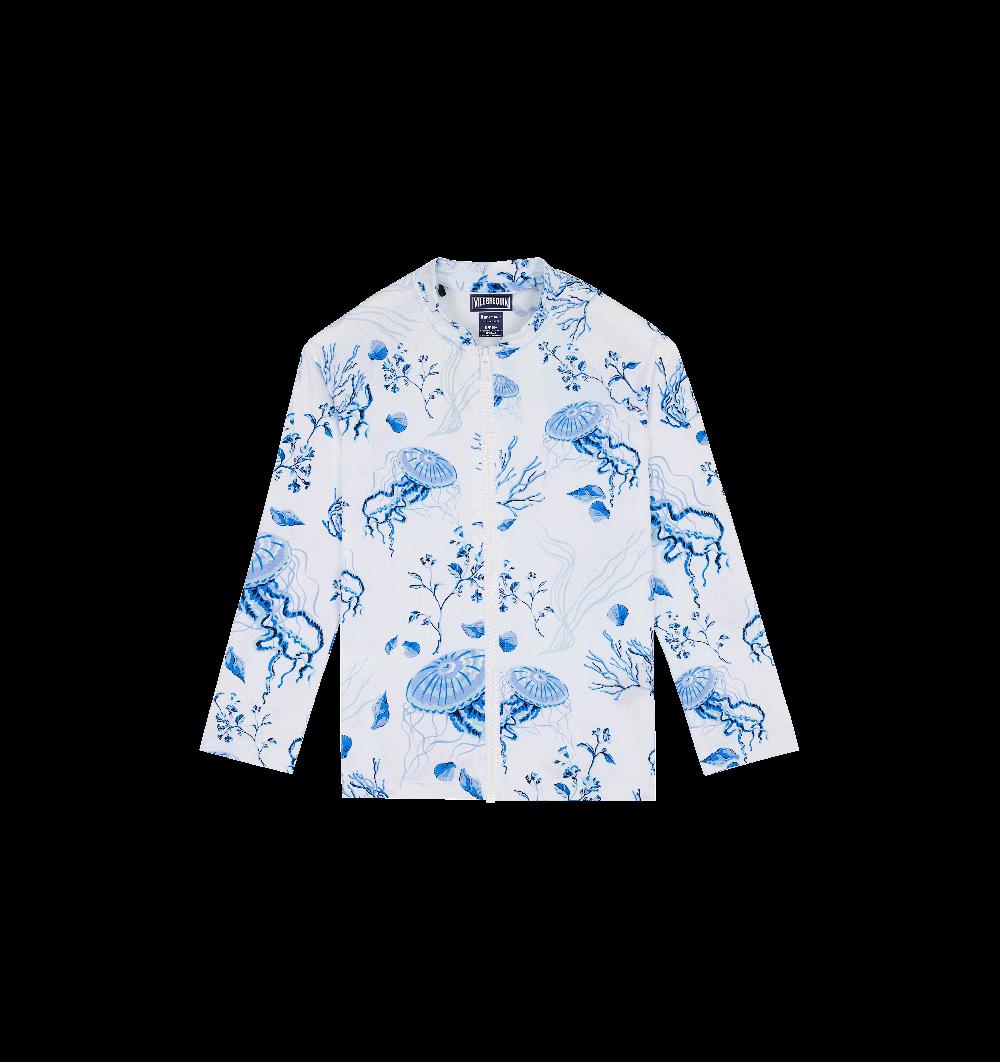 vilebrequin T-shirts anti-UV fille zippé Medusa and Shells
