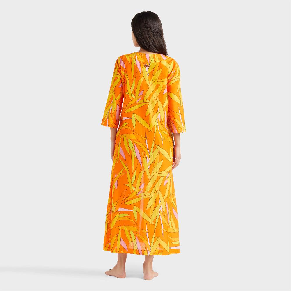 Vilebrequin Tunique Longue En Coton Et Soie Femme Madrague