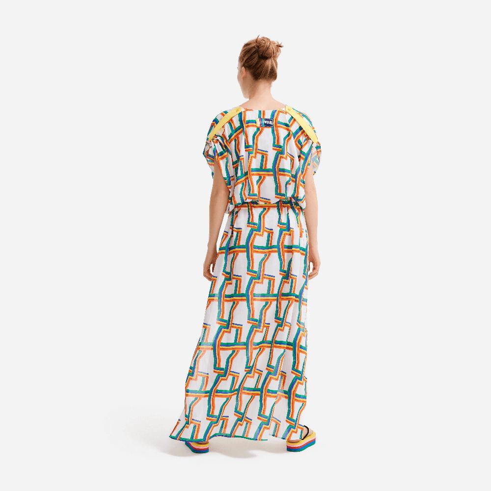 Vilebrequin Tunique Longue Femme En Voile De Coton Africain - Vilebrequin X JCC+ - Edition Limitée