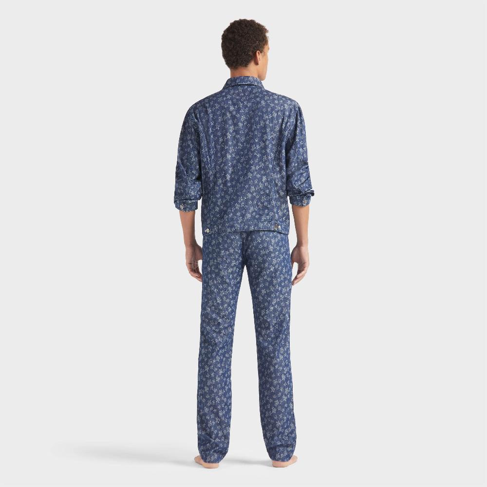 Vilebrequin Veste En Jean Léger Homme Ronde Des Tortues Jacquard