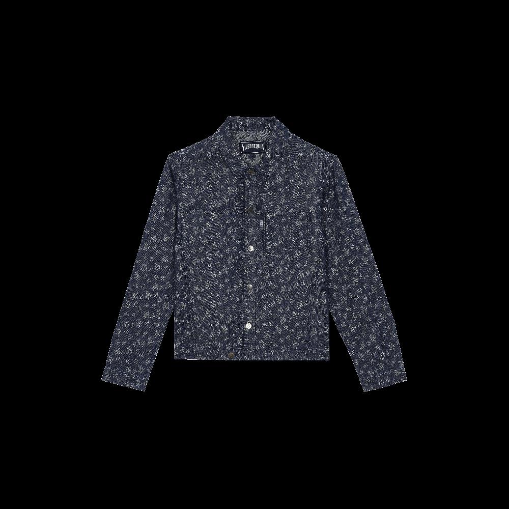 Vilebrequin Veste En Jean Léger Homme Ronde Des Tortues Jacquard