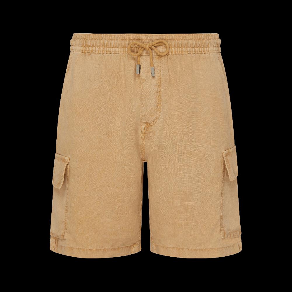 Vilebrequin Bermuda Cargo En Lin Homme Natural Dye