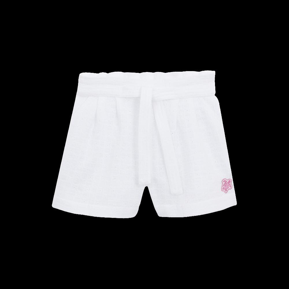 vilebrequin Bermuda coton fille brodé