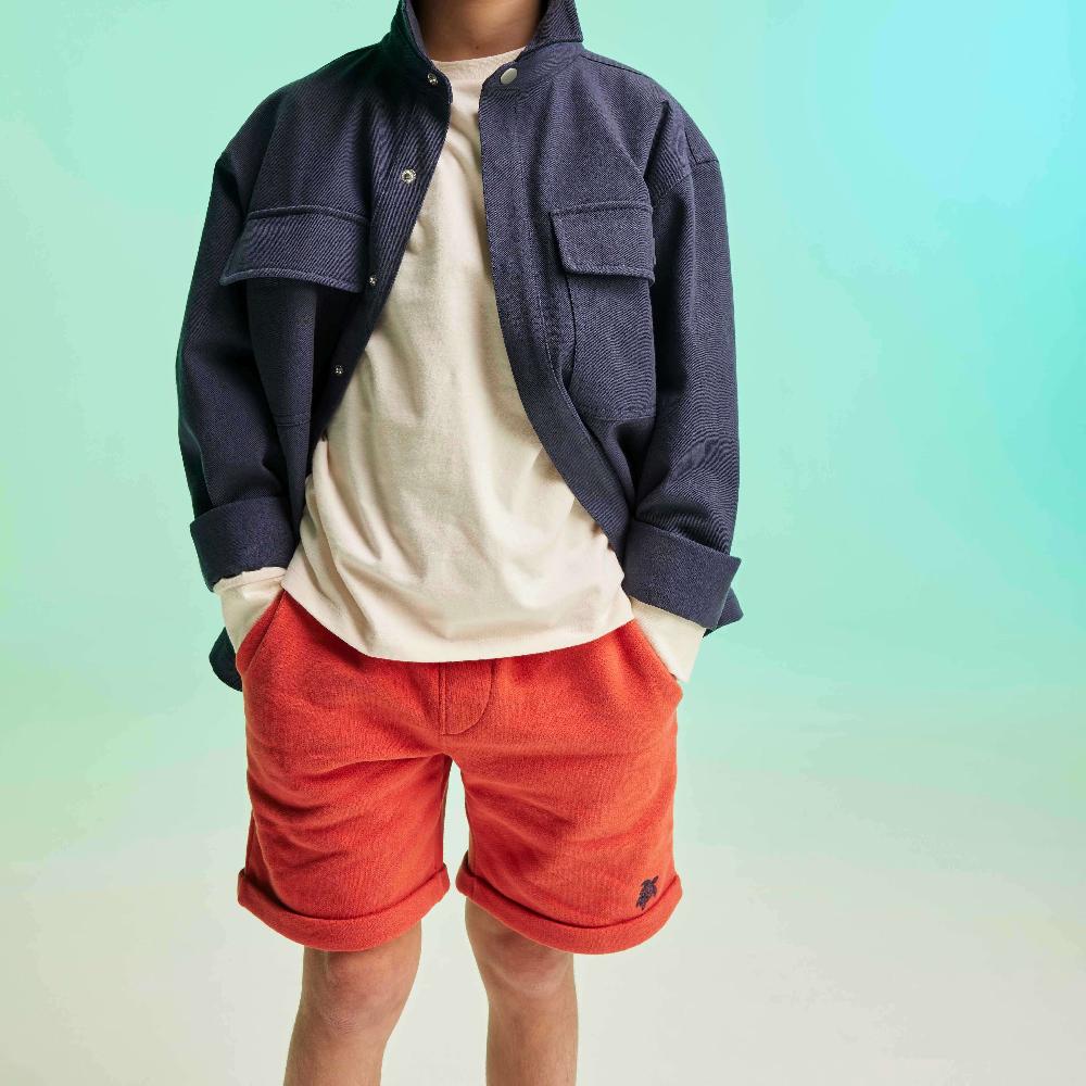 vilebrequin Bermuda en coton organique garçon uni