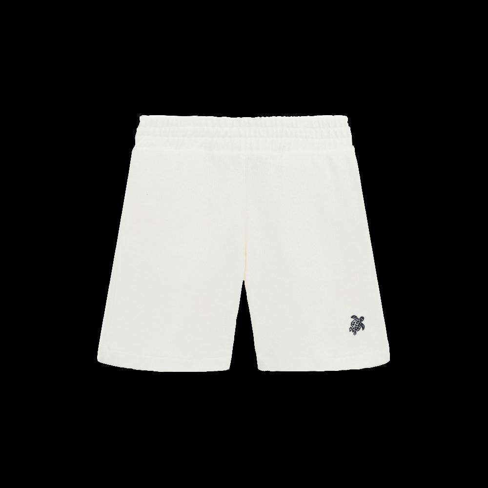 vilebrequin Bermuda en éponge garçon tortue brodée