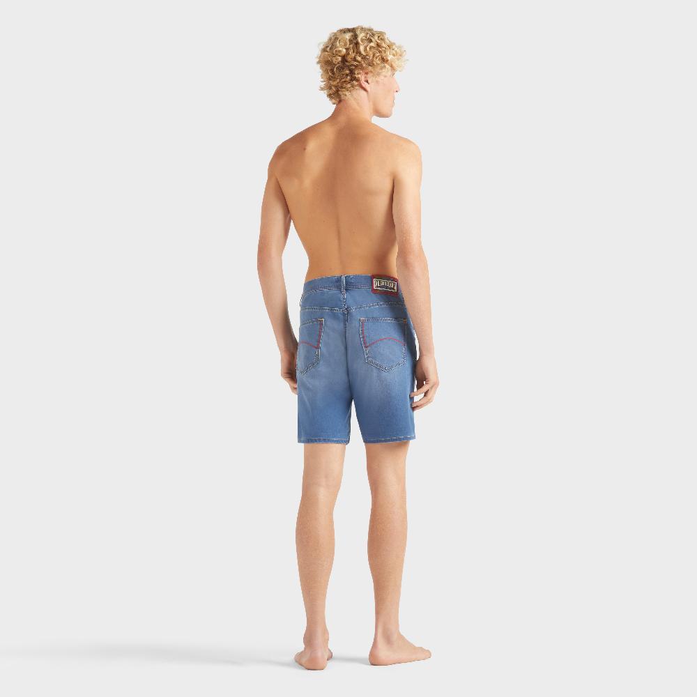Vilebrequin Bermuda En Jean Homme Crab Balloonss