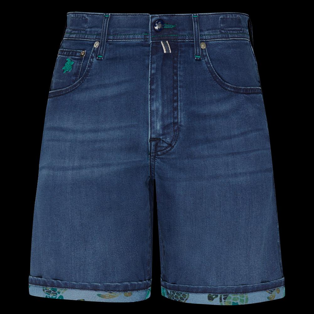 Vilebrequin Bermuda En Jean Homme Tahiti Turtles