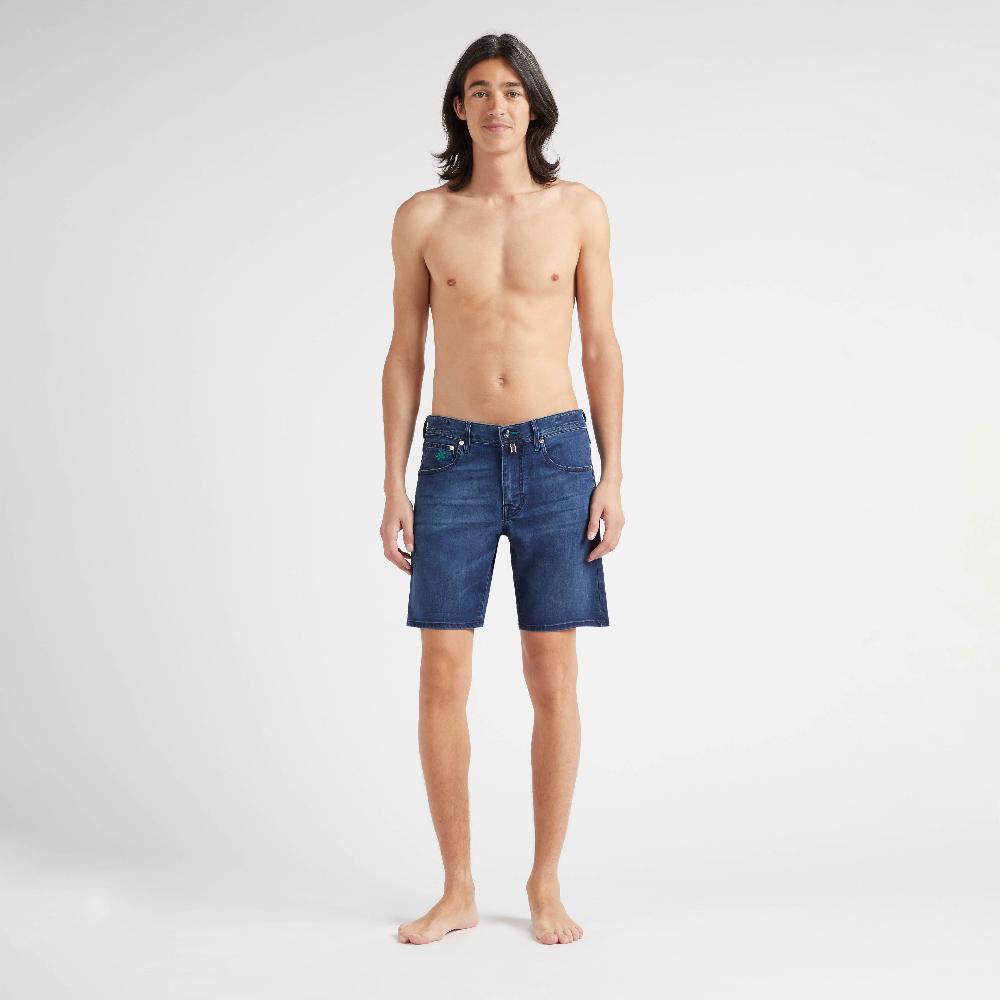 vilebrequin Bermuda en jean homme Tahiti Turtles