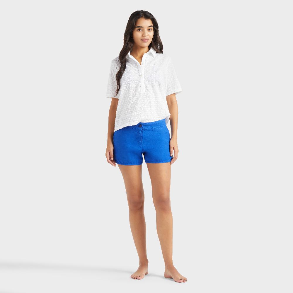 vilebrequin Bermuda en lin uni femme vilebrequin Bermuda en lin uni femme