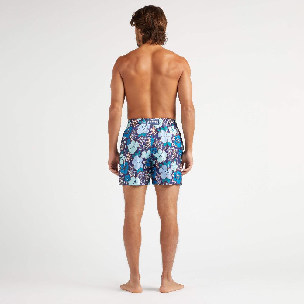 Vilebrequin Bermuda En Soie Homme Tropical Turtles