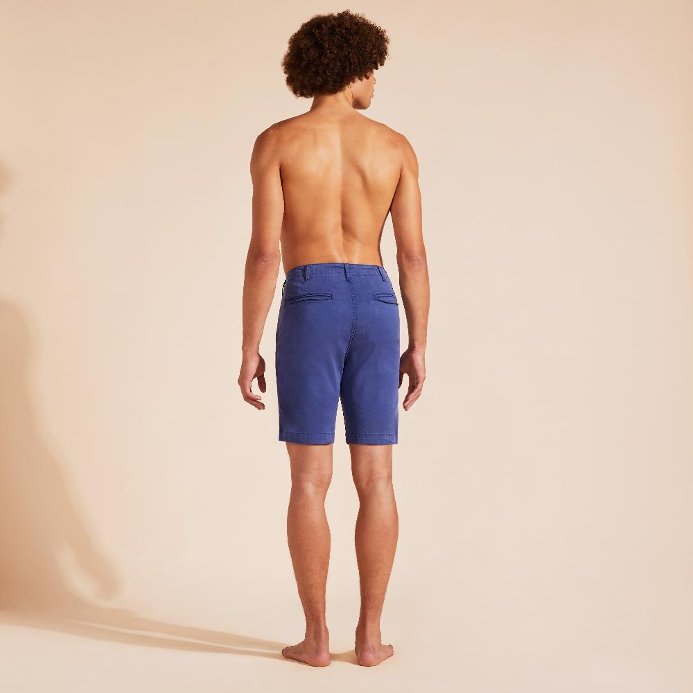 Vilebrequin Bermuda En Tencel Satin Homme Uni