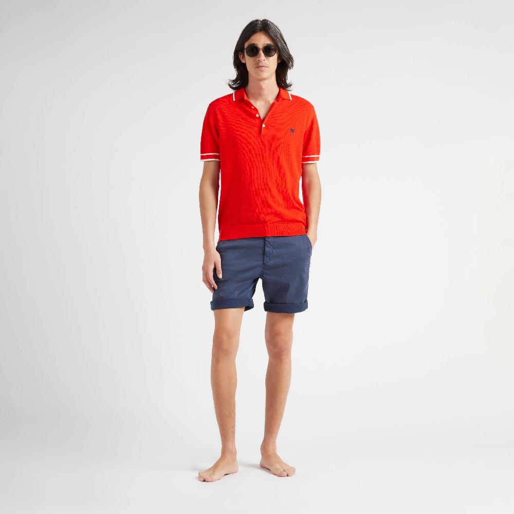 Vilebrequin Bermuda En Tencel Satin Homme Uni