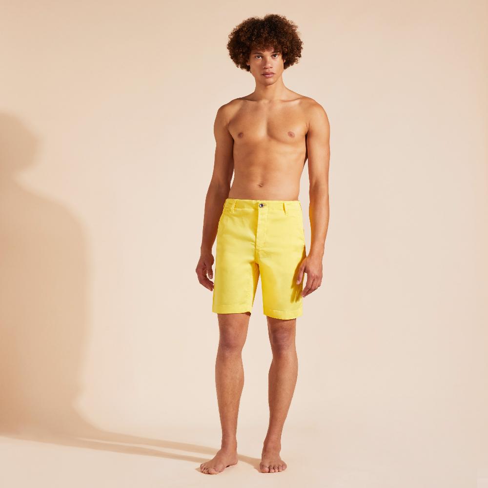 vilebrequin Bermuda en tencel satin homme uni