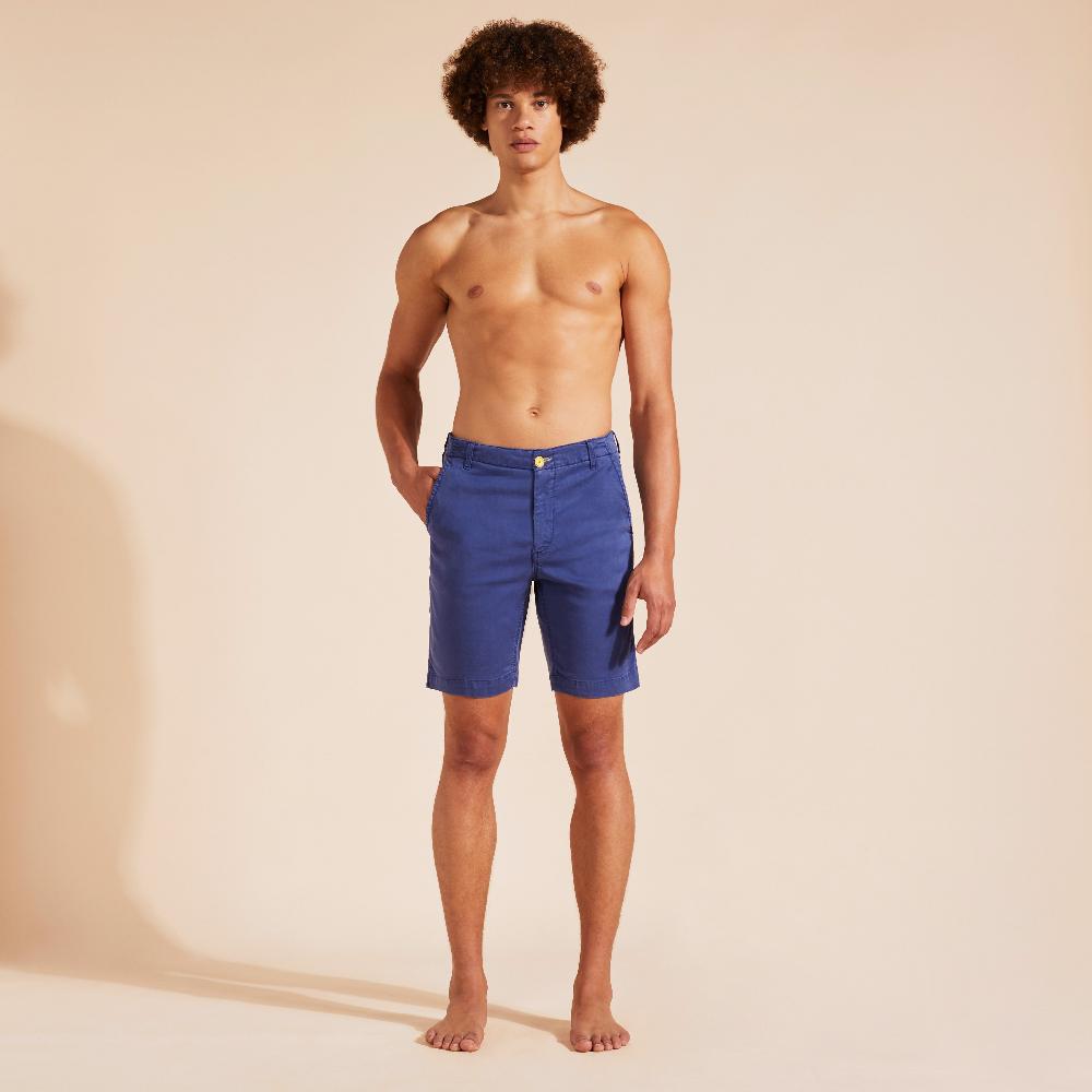 vilebrequin Bermuda en tencel satin homme uni