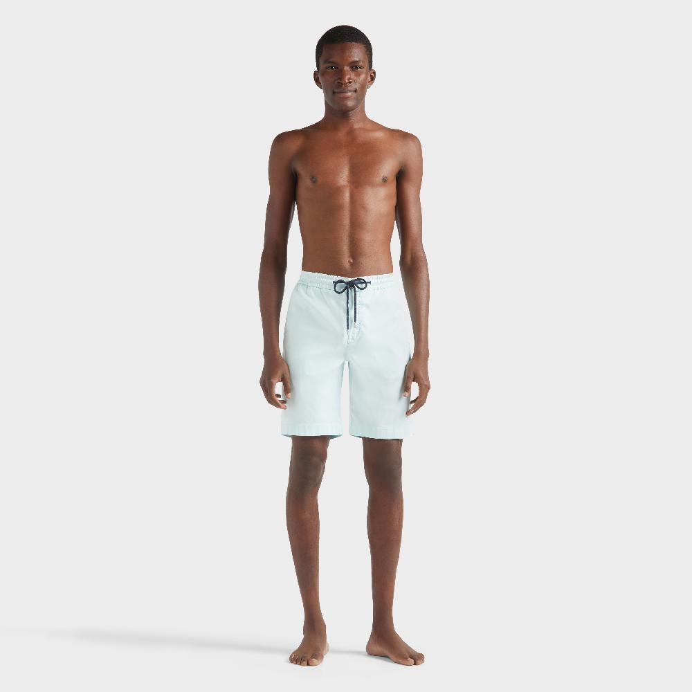 vilebrequin Bermuda homme en coton et tencel satin