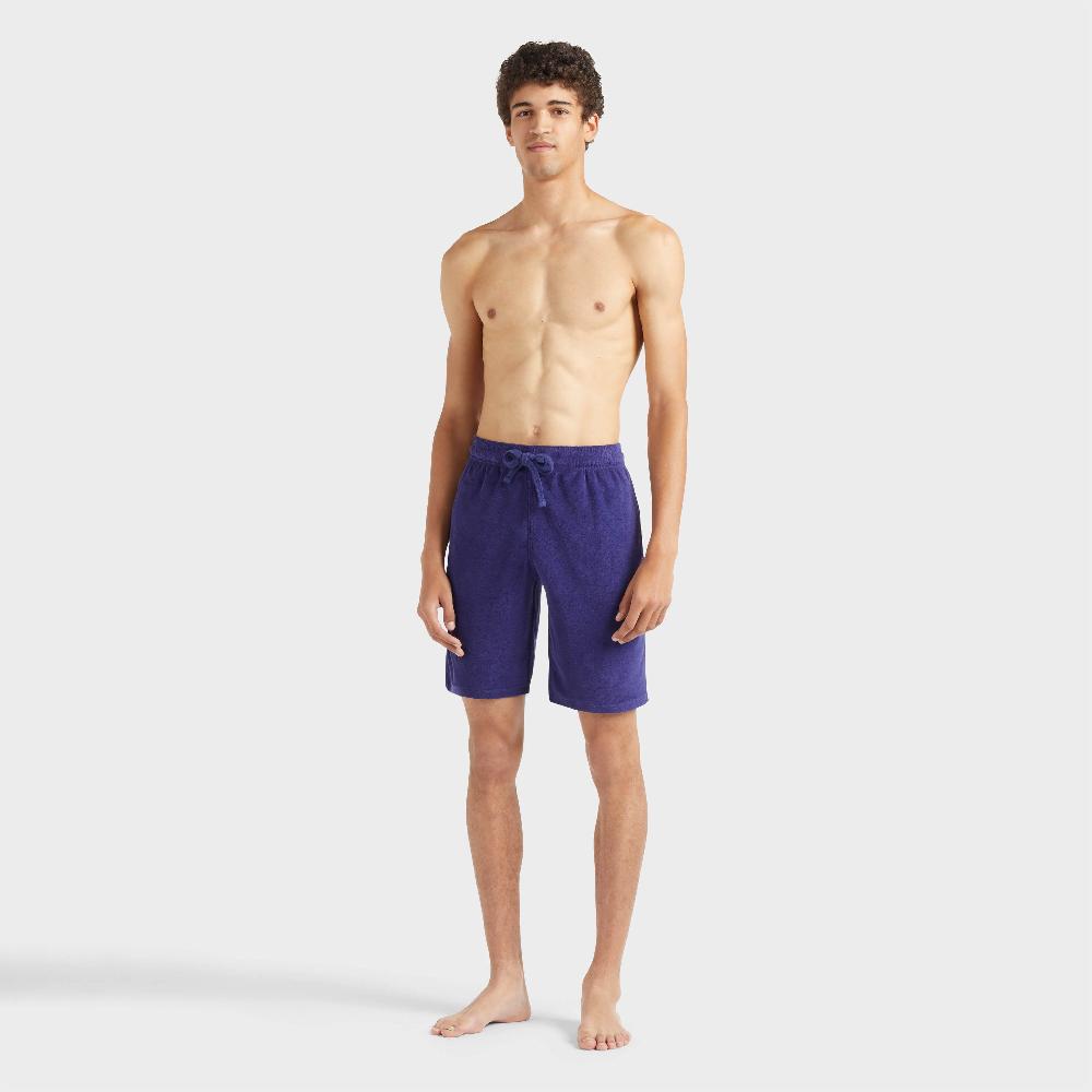 vilebrequin Bermuda short en éponge homme uni