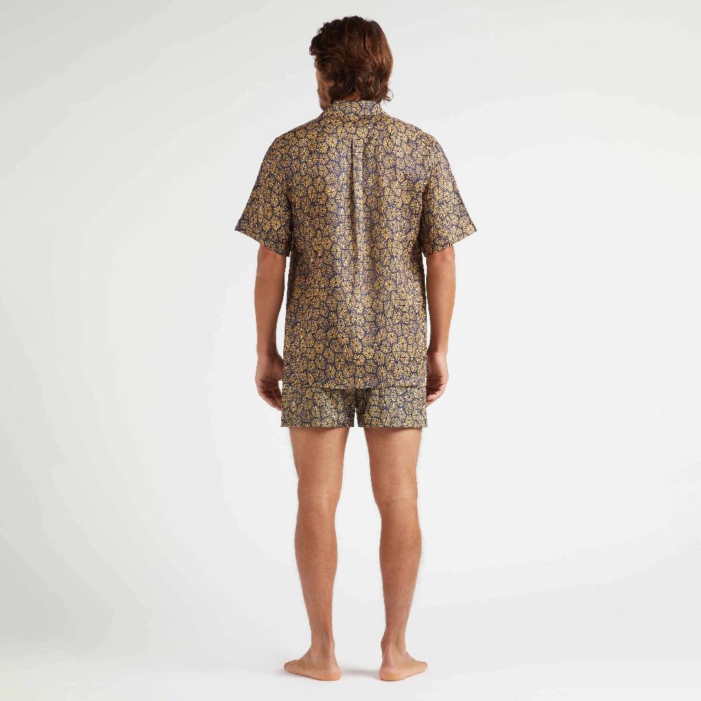 Vilebrequin Chemise Bowling En Lin Homme Carapaces