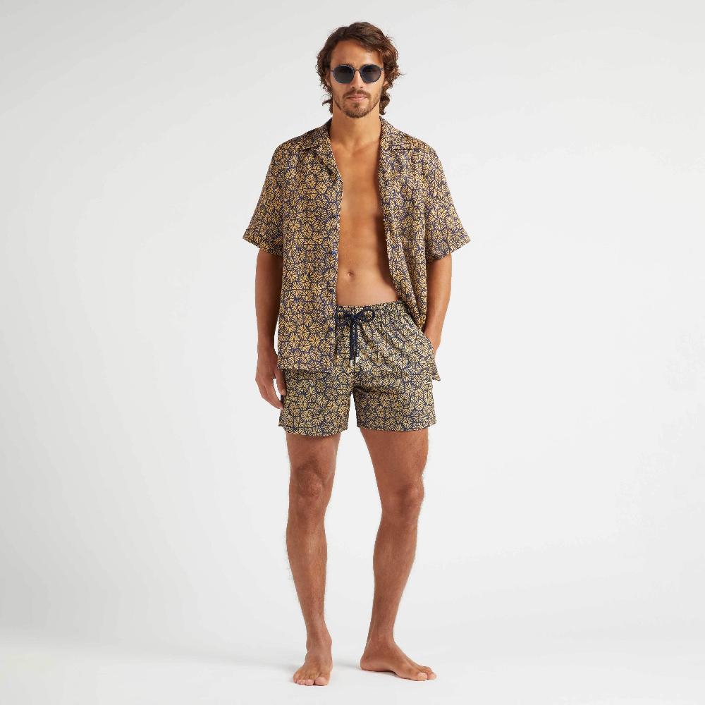 Vilebrequin Chemise Bowling En Lin Homme Carapaces