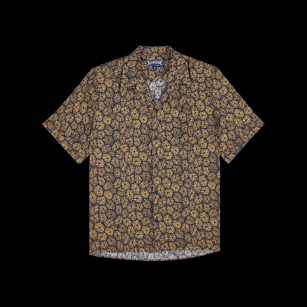 Vilebrequin Chemise Bowling En Lin Homme Carapaces