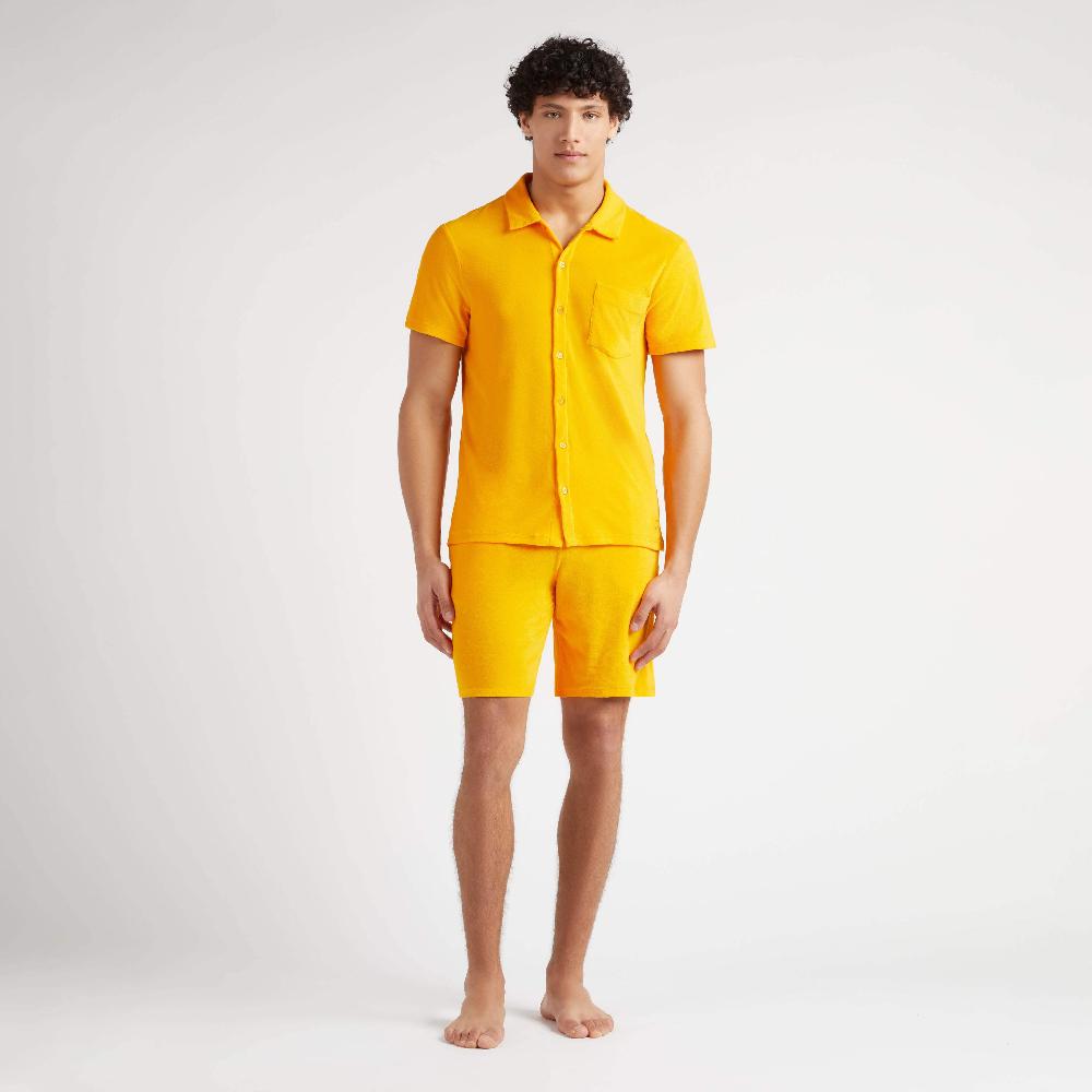 vilebrequin Chemise bowling unisexe en éponge