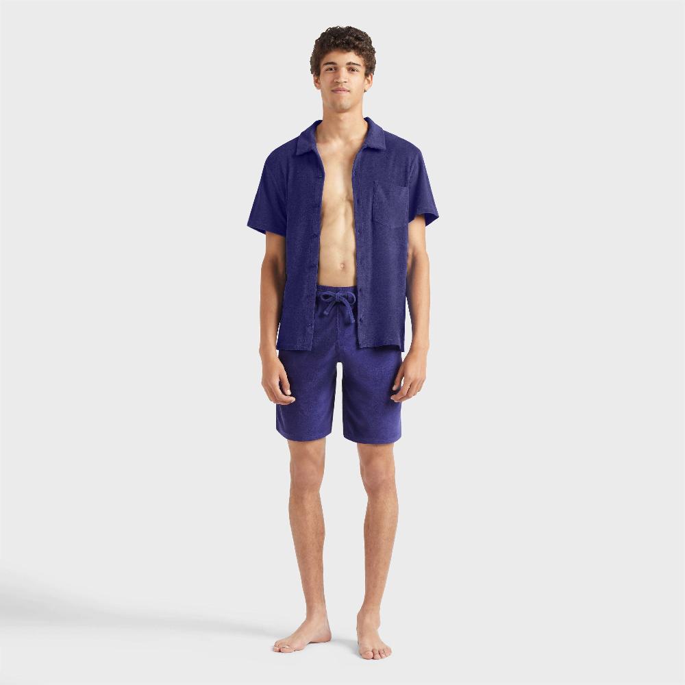 vilebrequin Chemise bowling unisexe en éponge