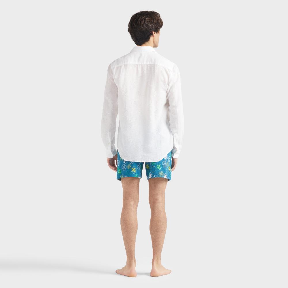 Vilebrequin Chemise En Lin Et Coton Homme Unie