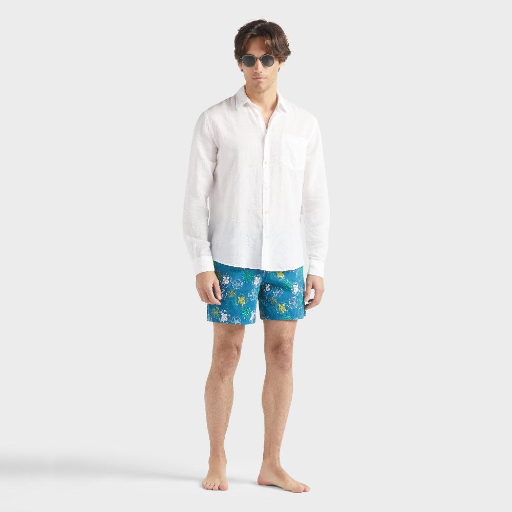 Vilebrequin Chemise En Lin Et Coton Homme Unie