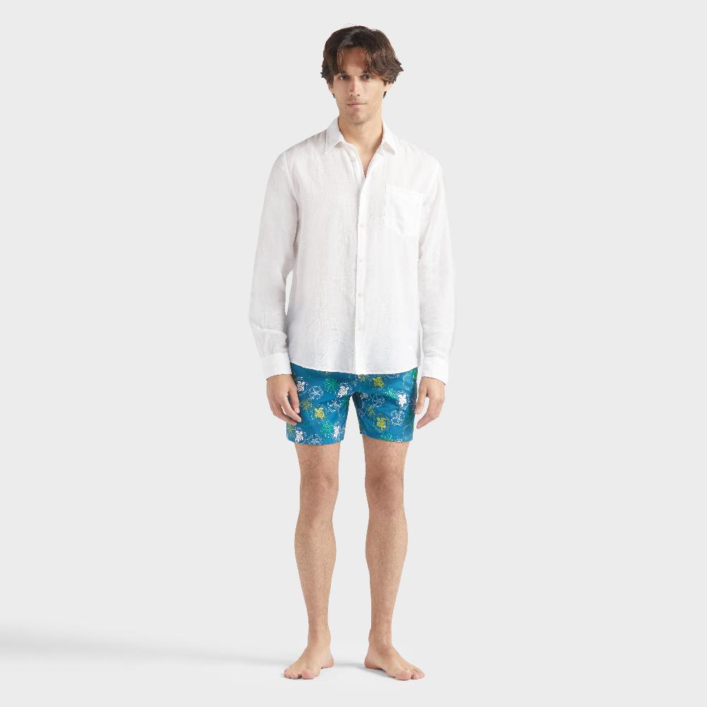 vilebrequin Chemise en lin et coton homme unie