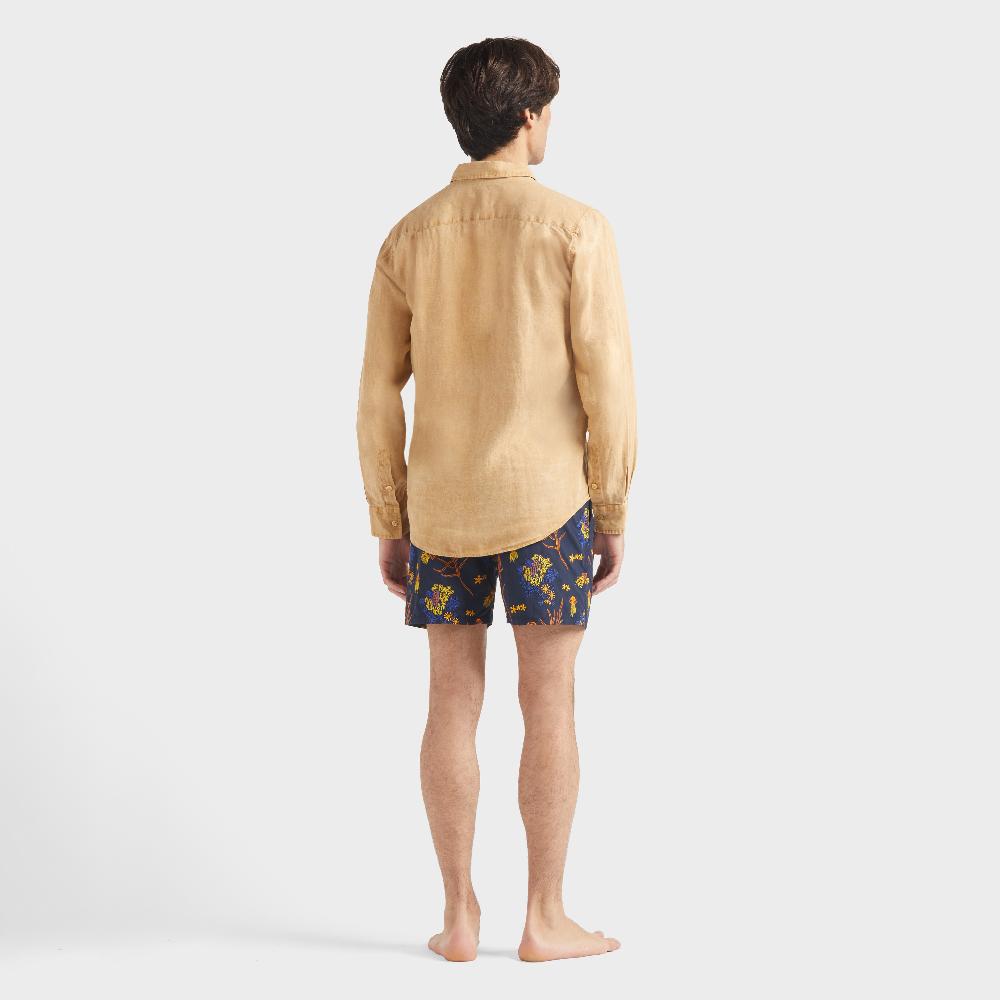Vilebrequin Chemise En Lin Homme Natural Dye