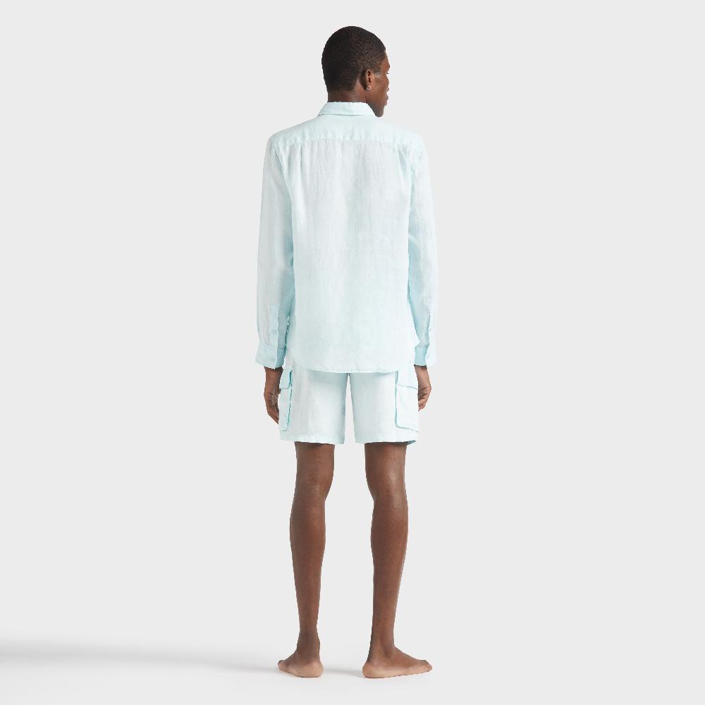 Vilebrequin Chemise En Lin Homme Natural Dye