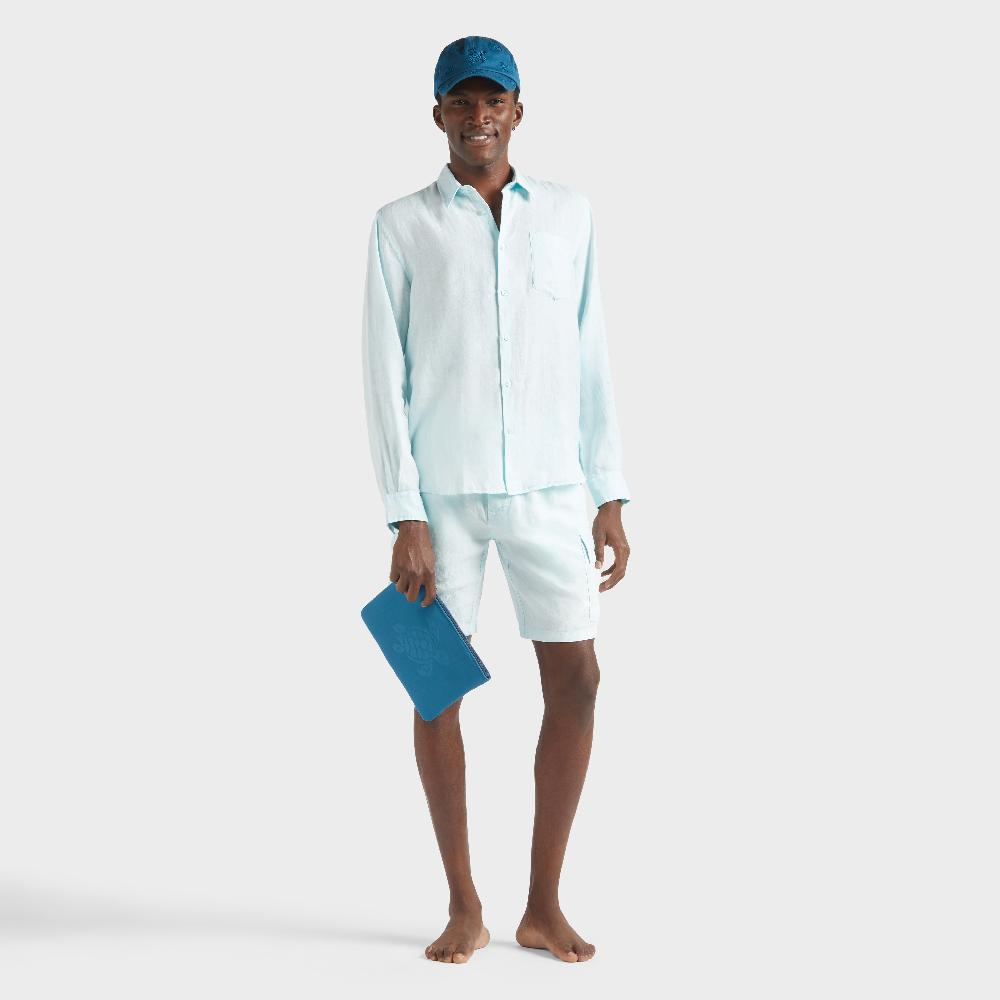 Vilebrequin Chemise En Lin Homme Natural Dye