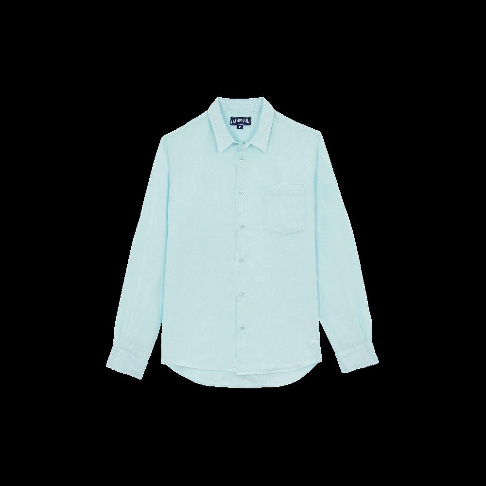 Vilebrequin Chemise En Lin Homme Natural Dye