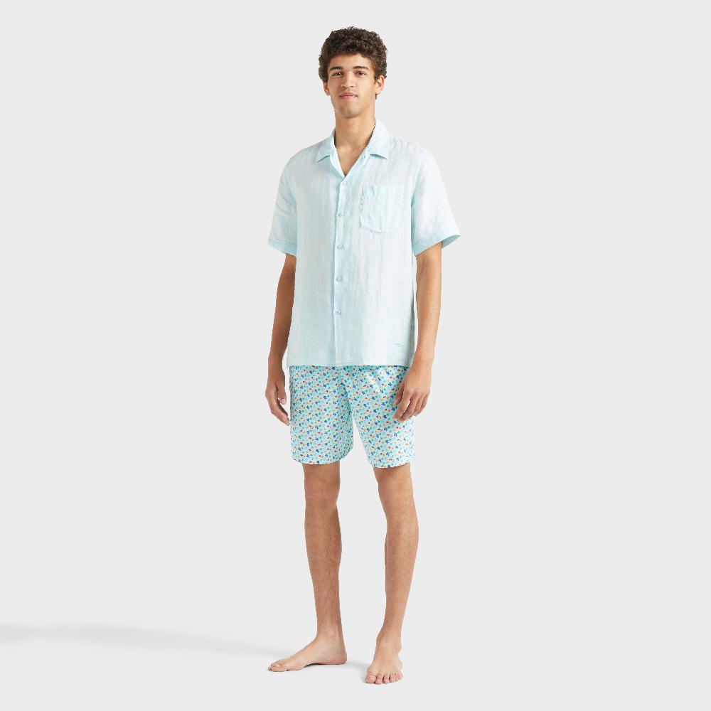 vilebrequin Chemise en lin homme Natural Dye