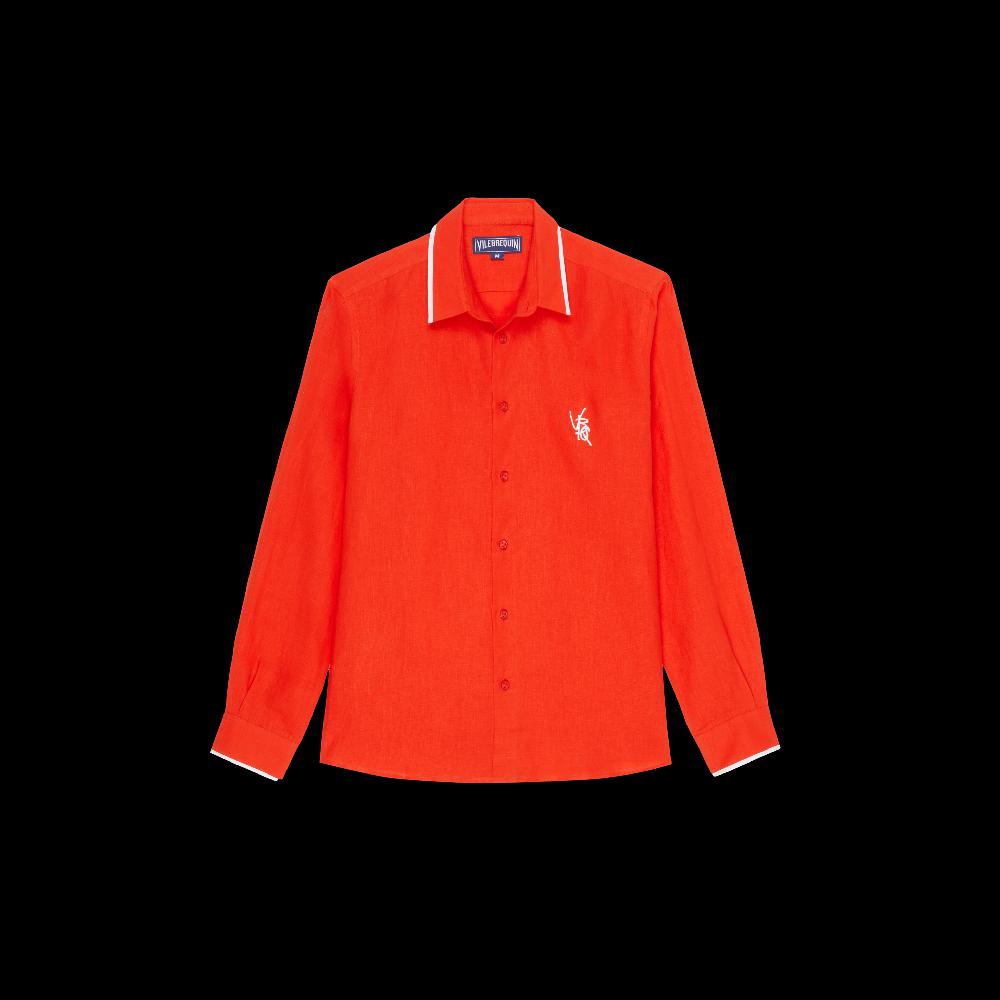 Vilebrequin Chemise En Lin Homme VBQ Line