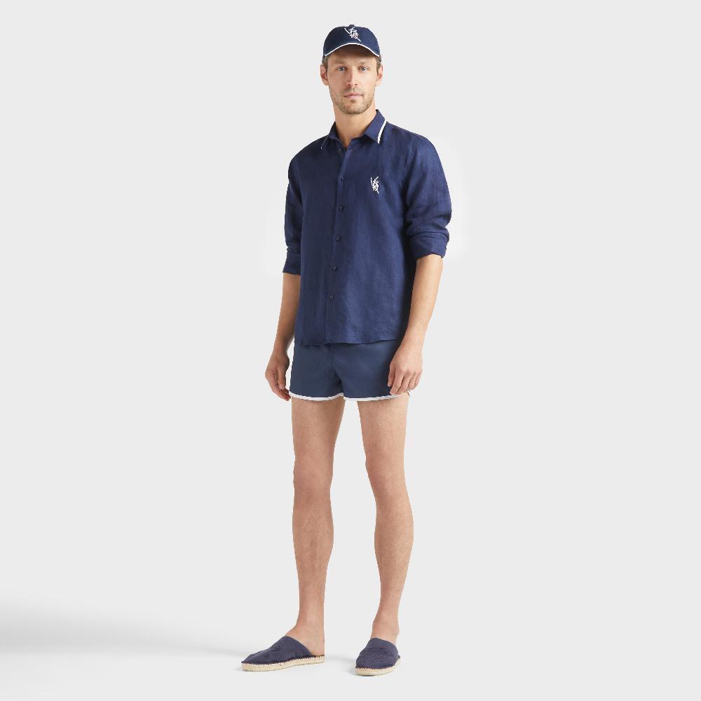 Vilebrequin Chemise En Lin Homme VBQ Line