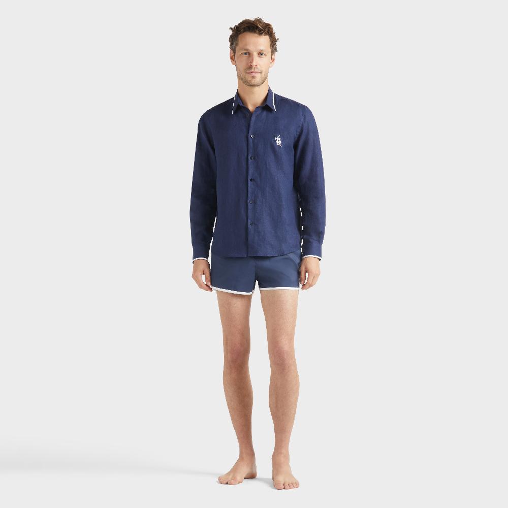 vilebrequin Chemise en lin homme VBQ Line