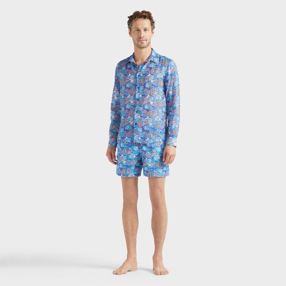 vilebrequin Chemise en ramie homme Fishy Vibes