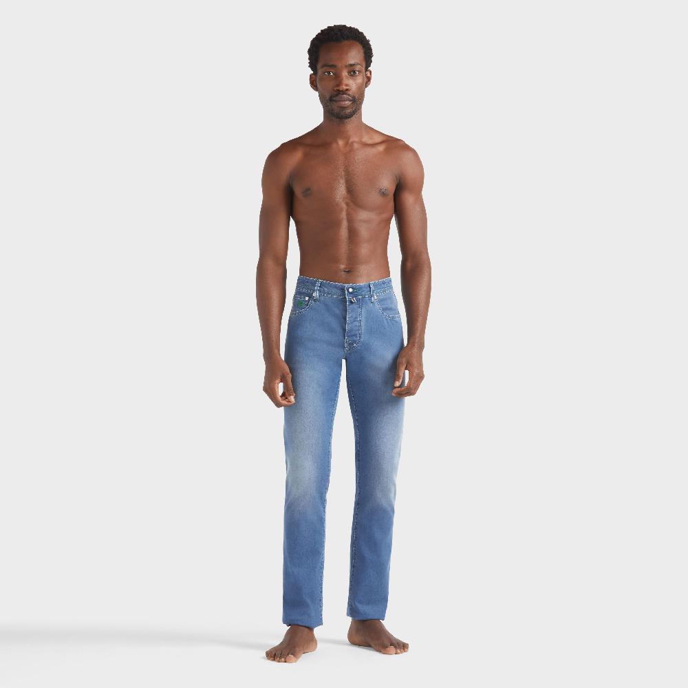 vilebrequin Jean 5 poches homme Palms Offset