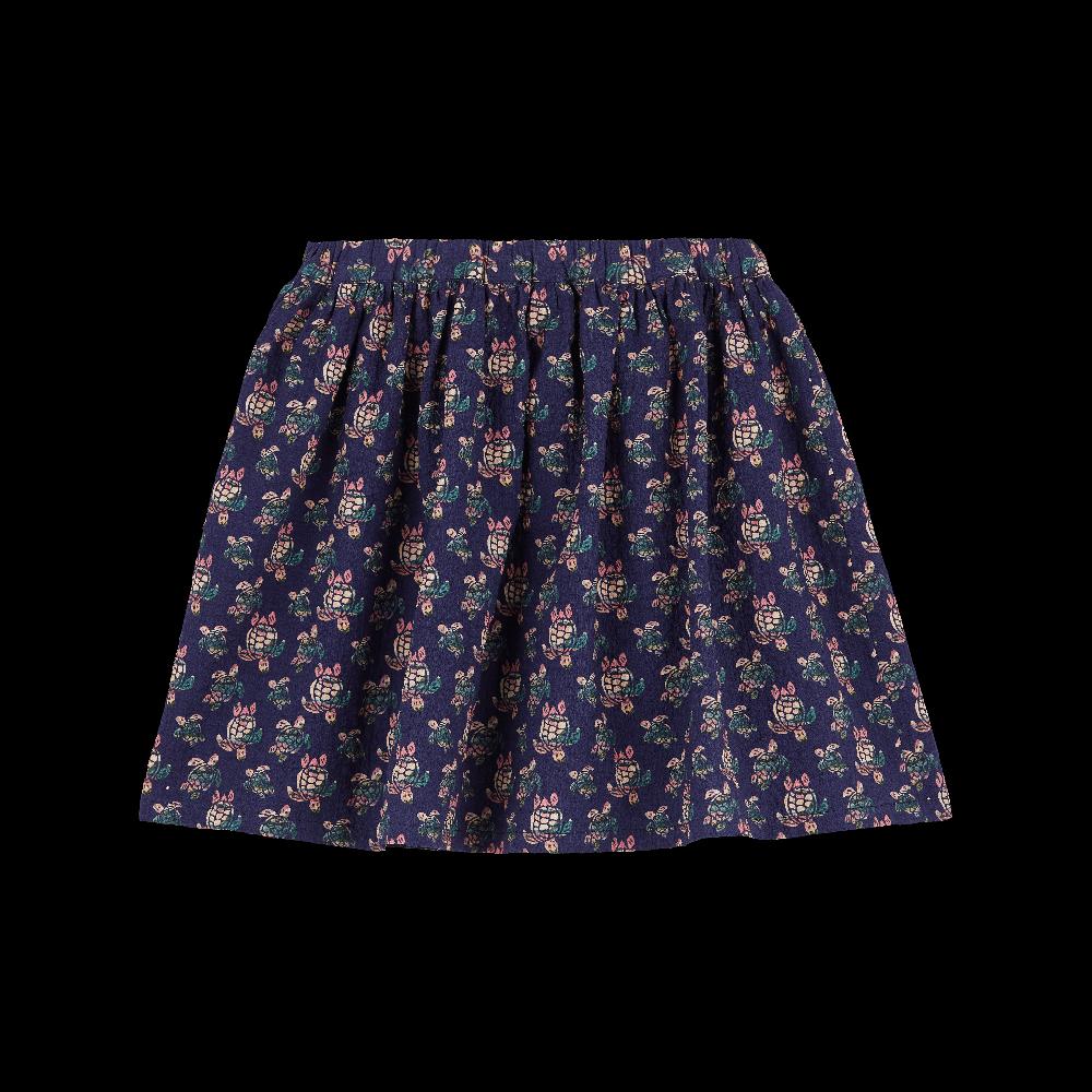 Vilebrequin Jupe En Coton Fille Landscape Turtles