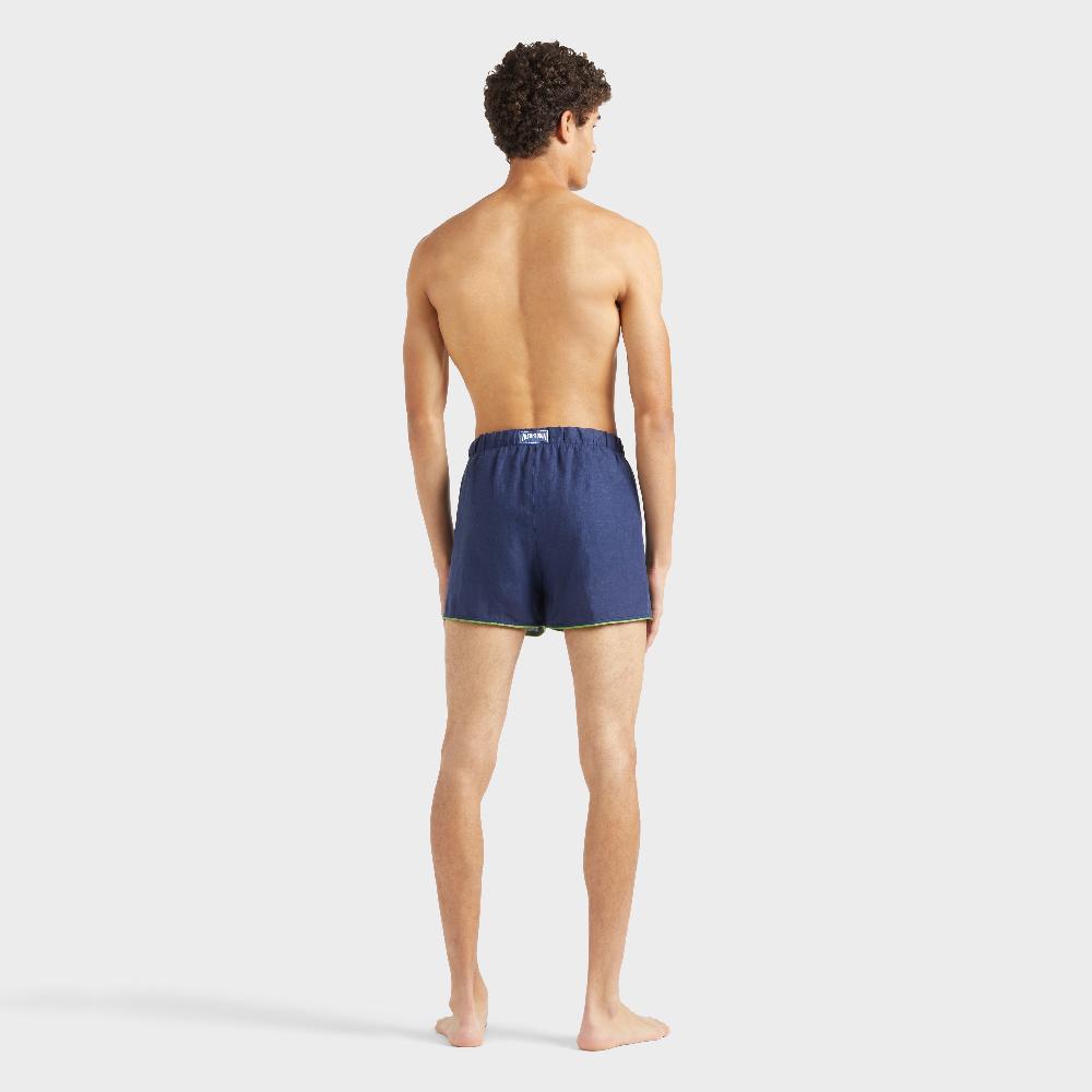 Vilebrequin Maillot De Bain En Lin Homme Uni