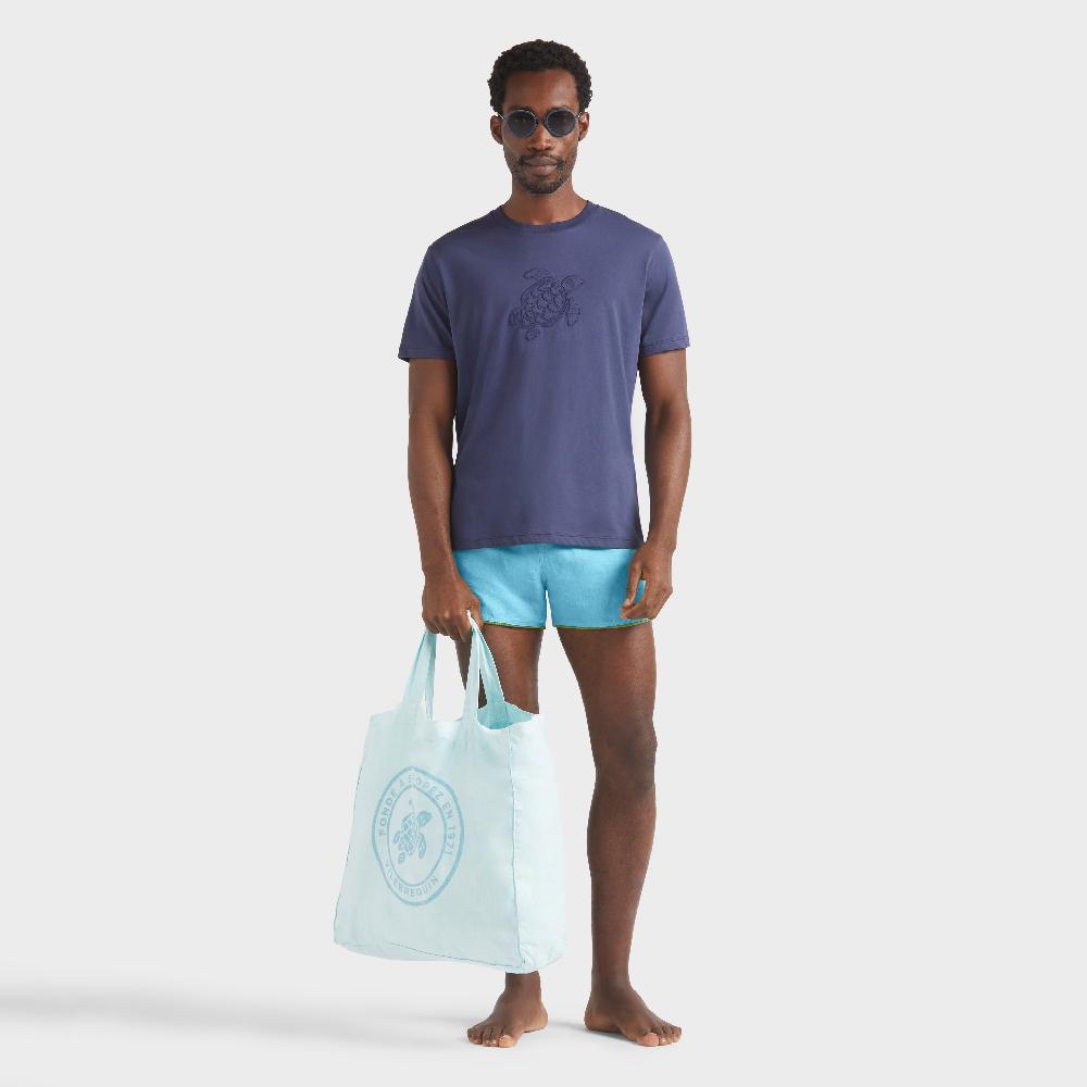 Vilebrequin Maillot De Bain En Lin Homme Uni