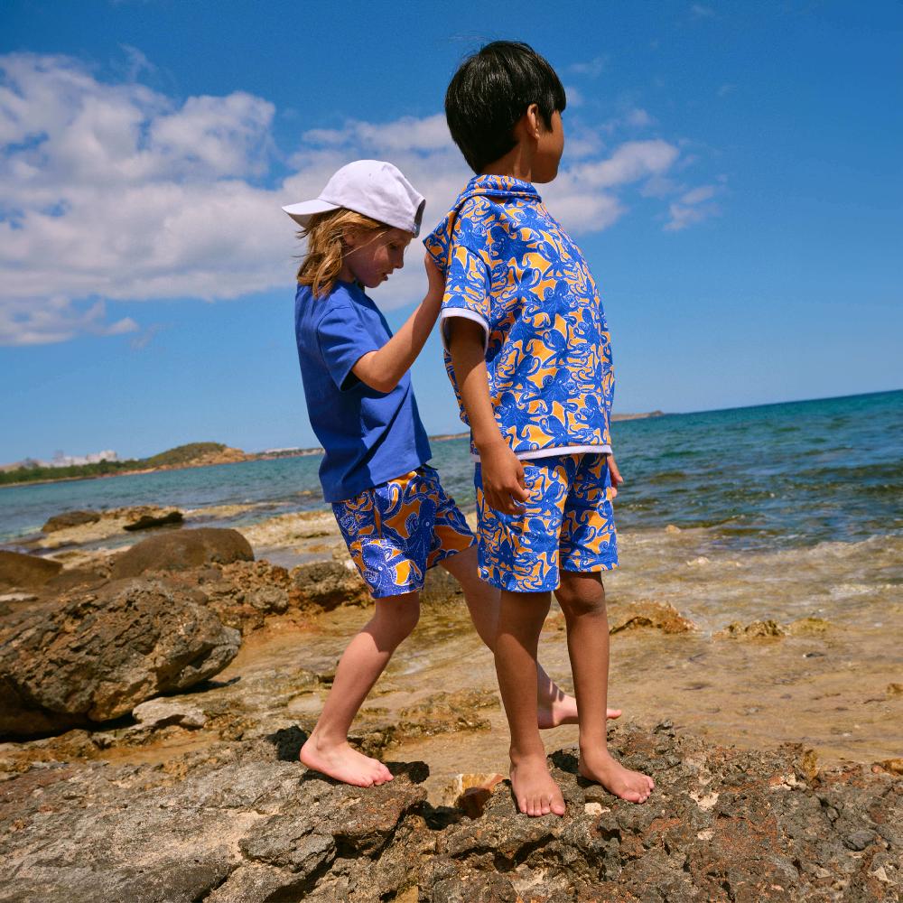 Vilebrequin Maillot De Bain Stretch Garçon Poulpes