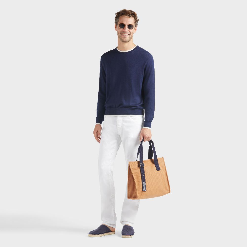 Vilebrequin Pantalon En Coton Et Lin Homme Uni