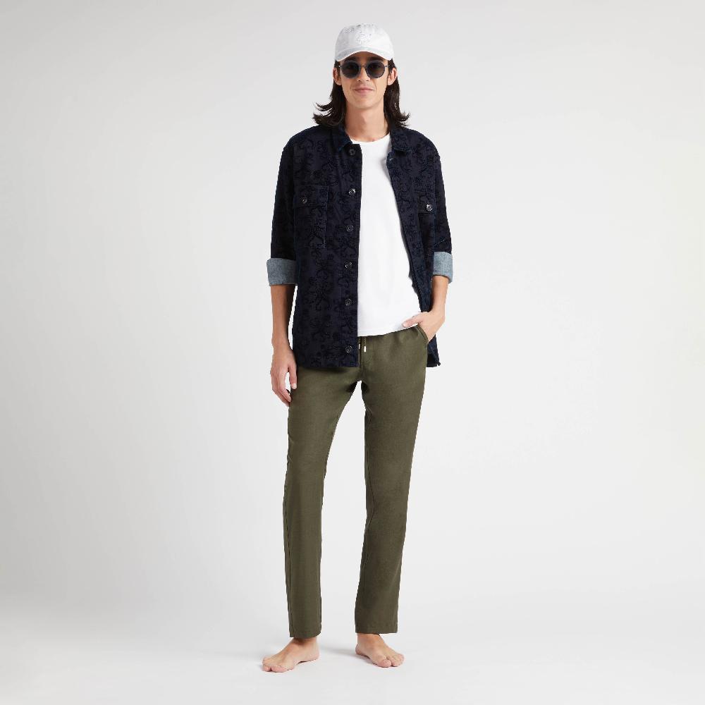 Vilebrequin Pantalon En Laine Homme Uni