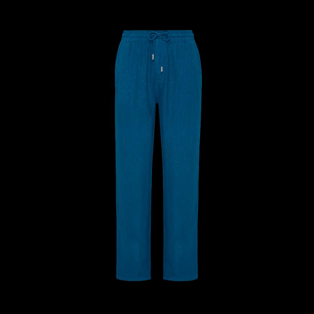 Vilebrequin Pantalon Large En Lin Homme Uni