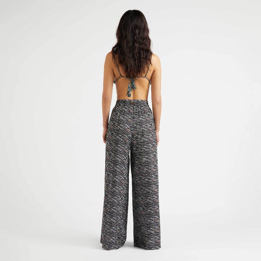 Vilebrequin Pantalon Large En Viscose Femme Pearl